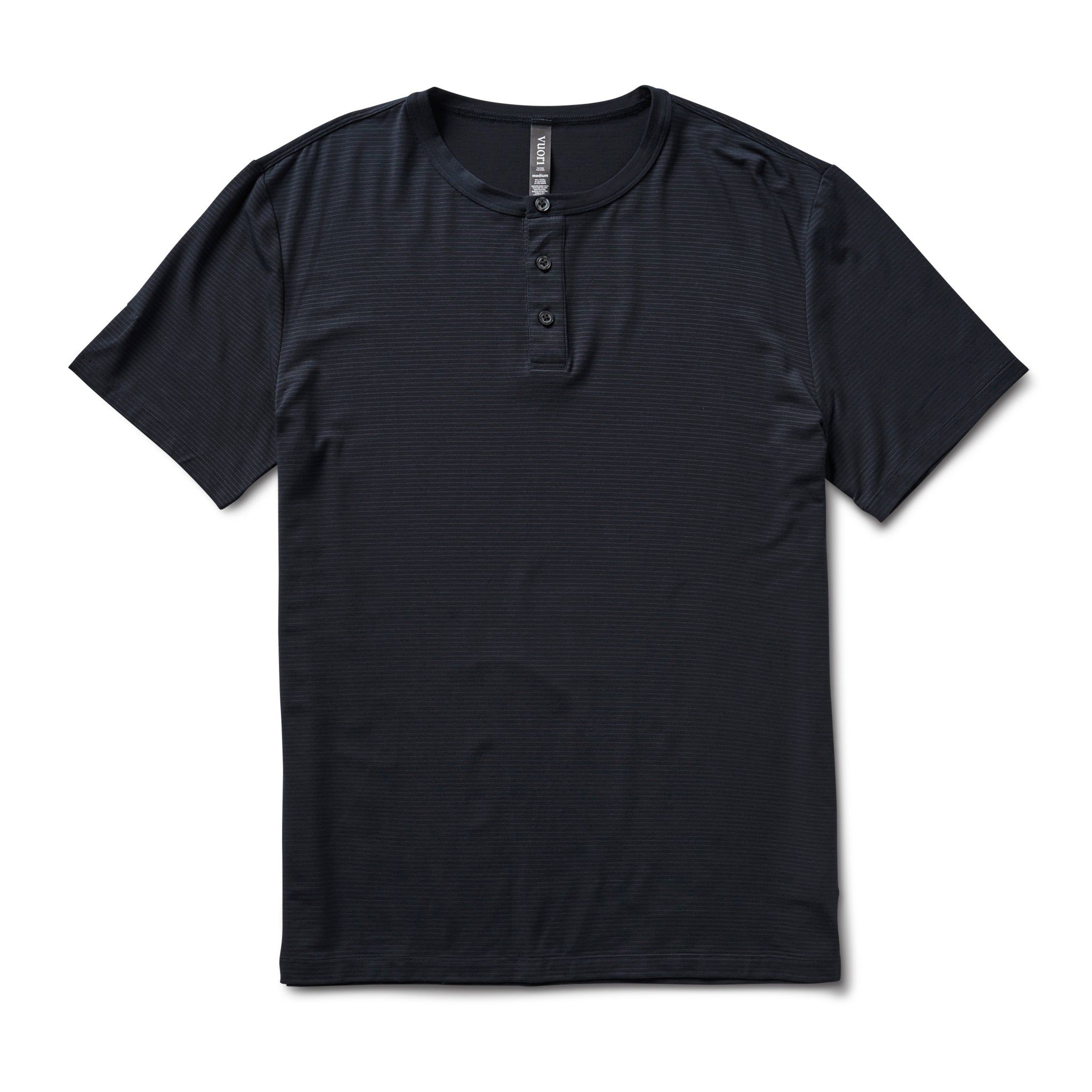 Linear Henley | Black sold by Vuori
