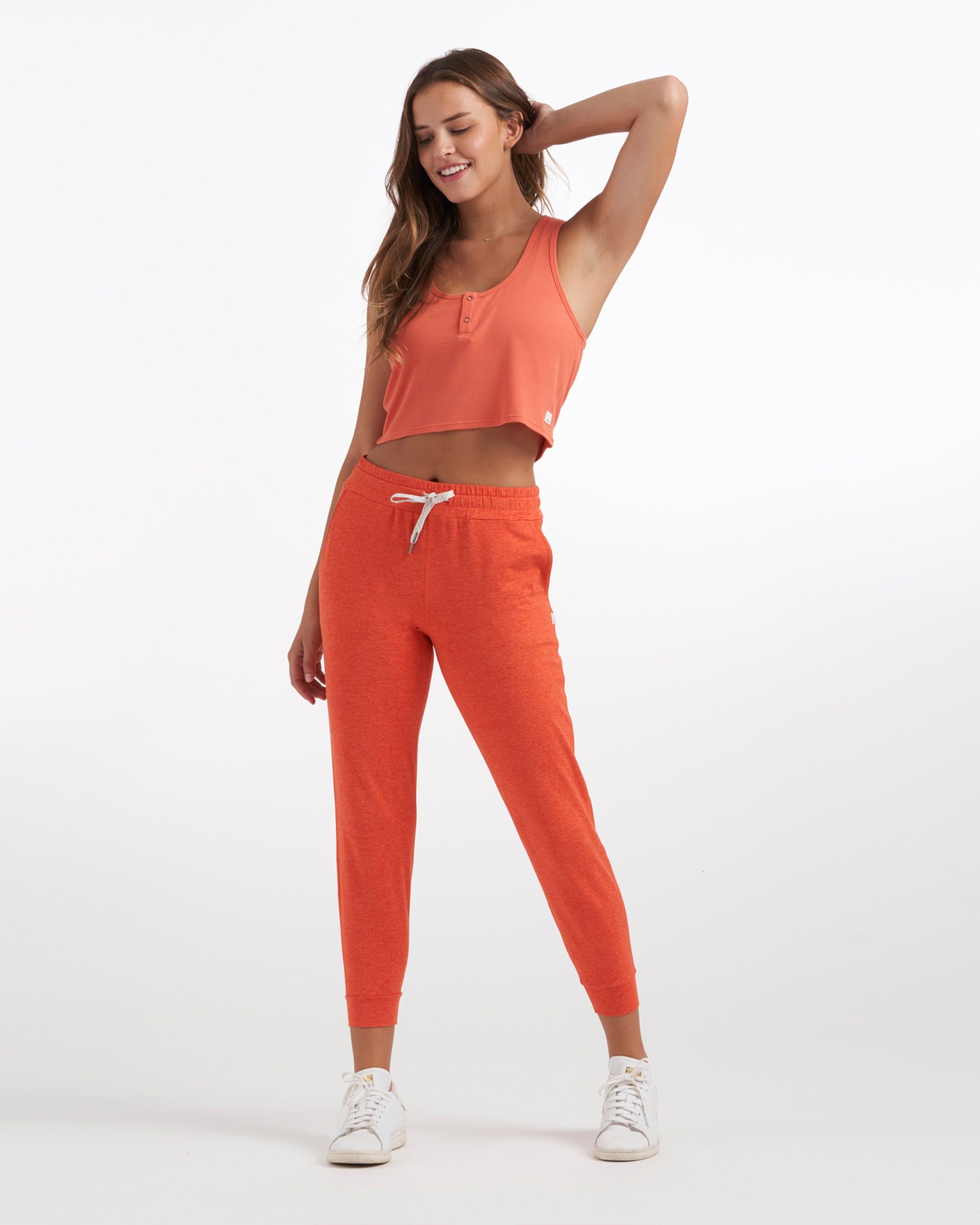Cove Crop Tank | Grapefruit sold by Vuori product image thumbnail 4