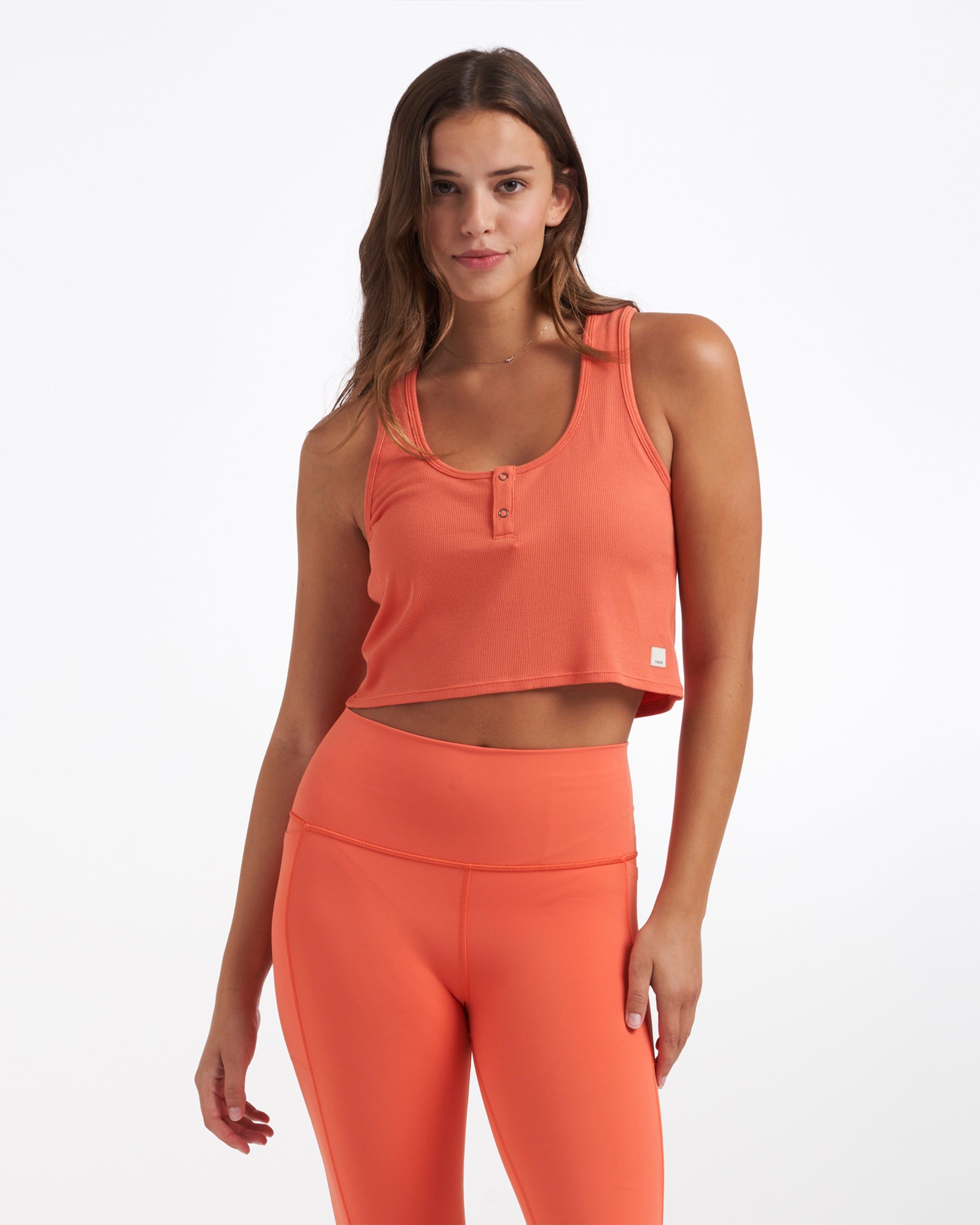 Cove Crop Tank | Grapefruit sold by Vuori product image thumbnail 2