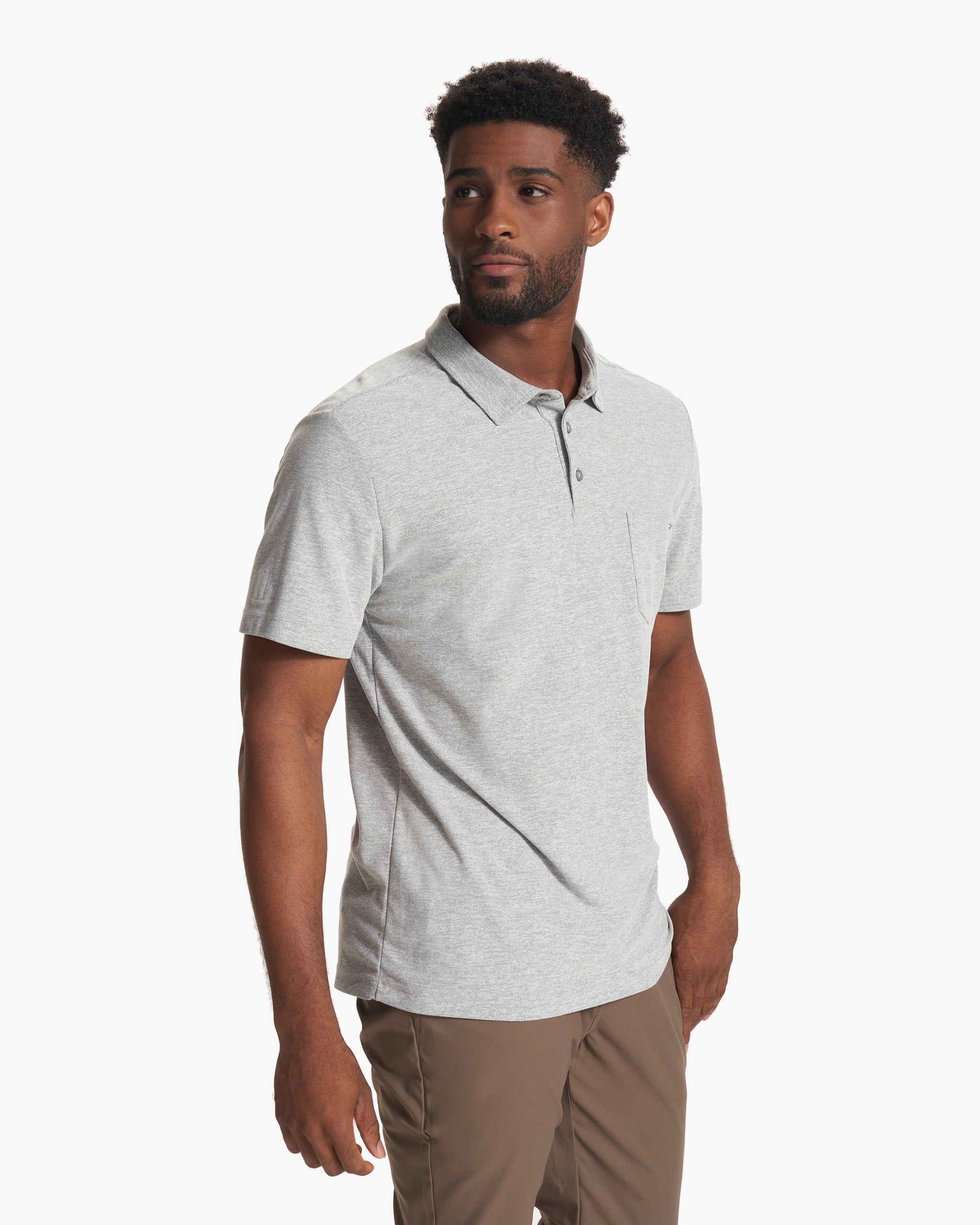 Ace Polo | Light Grey sold by Vuori product image thumbnail 2
