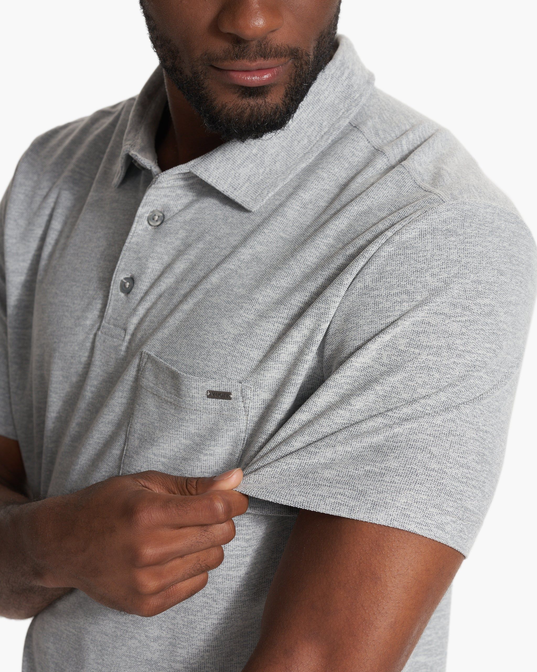 Ace Polo | Light Grey sold by Vuori product image thumbnail 3