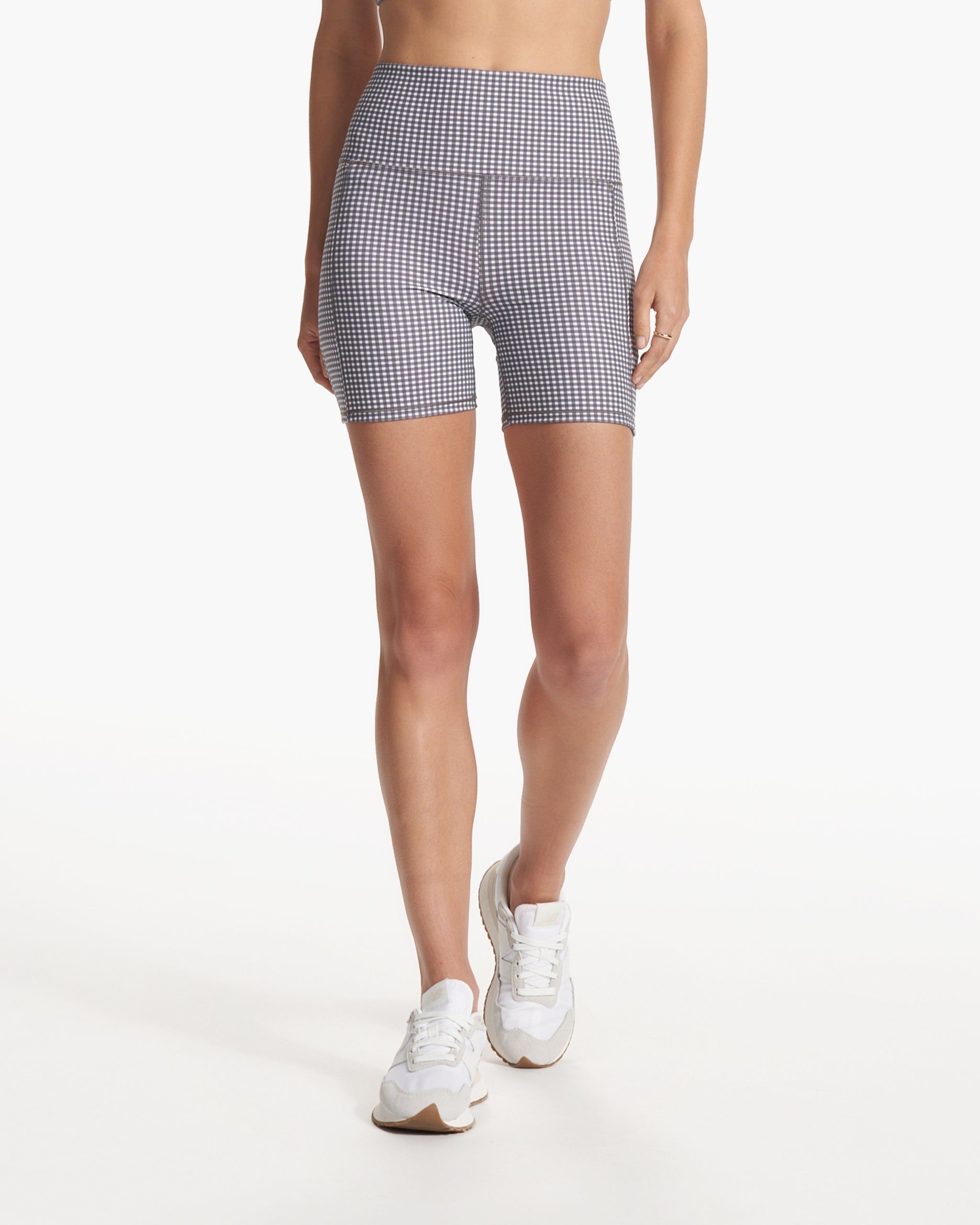 Studio Pocket Short | White Gingham Plaid sold by Vuori product image thumbnail 2