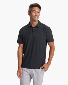 Strato Tech Polo | Charcoal Heather sold by Vuori