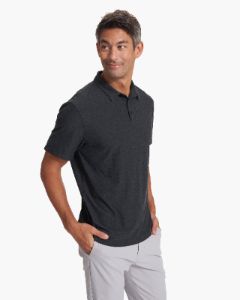 Strato Tech Polo | Charcoal Heather sold by Vuori