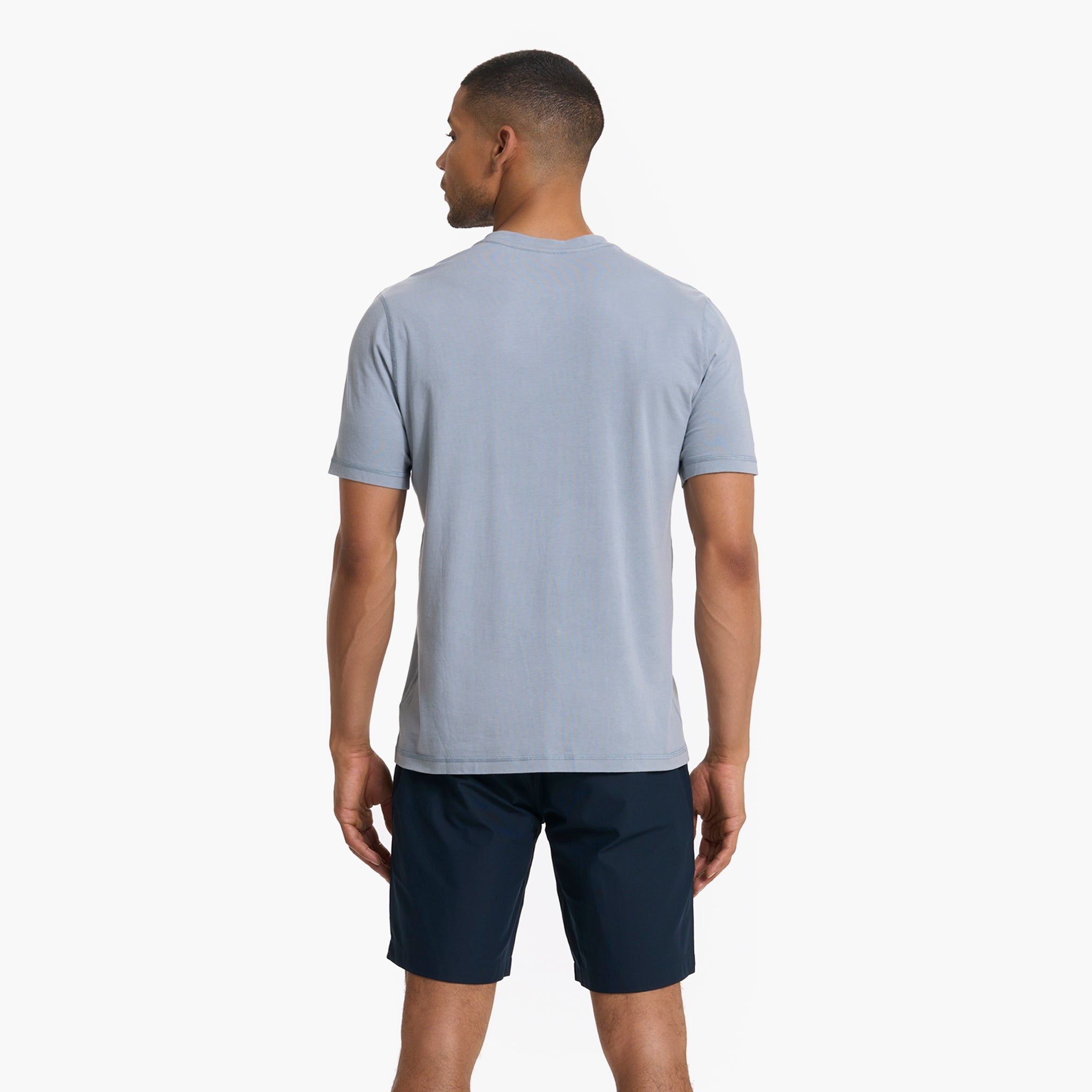 Short Sleeve Ever Henley | Light Cloud sold by Vuori product image thumbnail 4