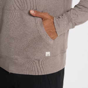 Ponto Performance Half Zip Hoodie | Walnut Heather sold by Vuori