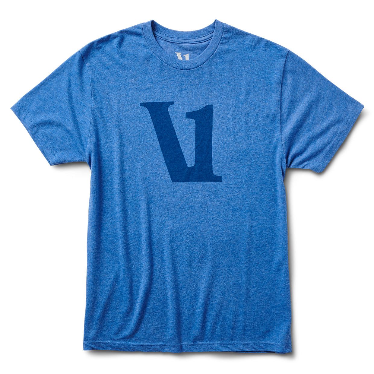 V1 Logo Tee | Royal Heather sold by Vuori
