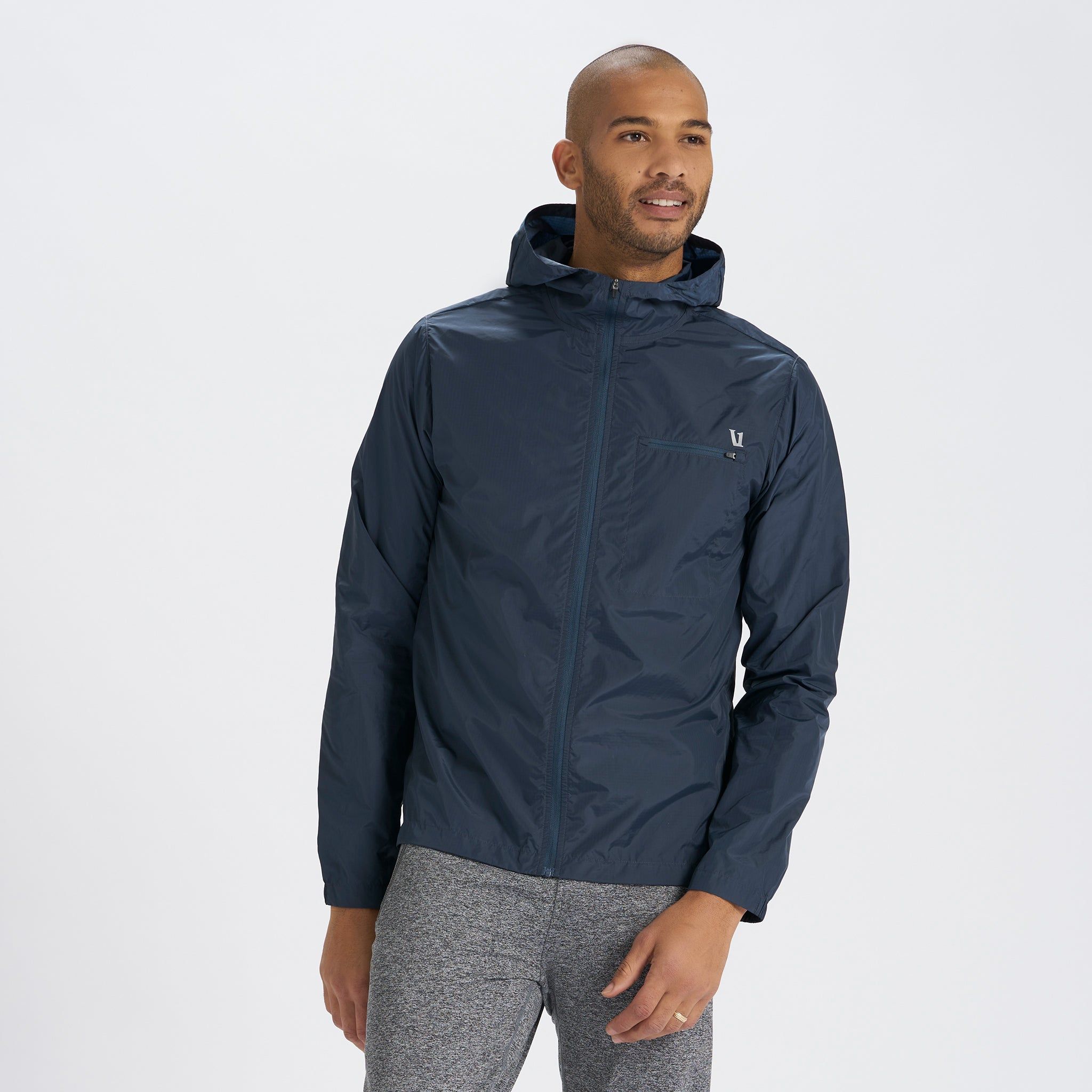 Daybreak Windbreaker | Indigo sold by Vuori product image thumbnail 2