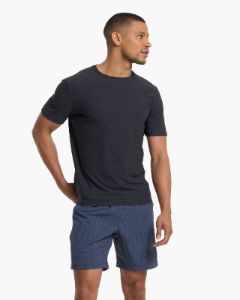 Strato Tech Tee | Charcoal Heather sold by Vuori