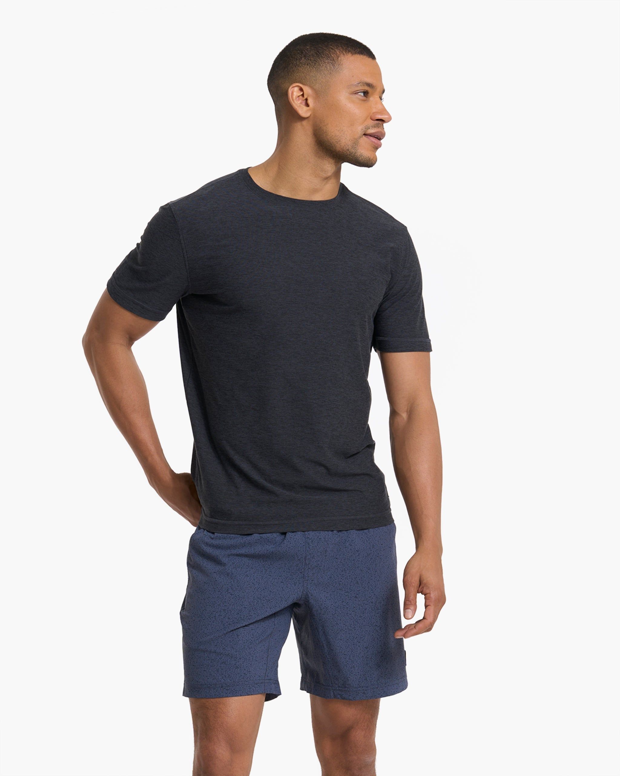 Strato Tech Tee | Charcoal Heather sold by Vuori product image thumbnail 3