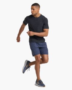 Strato Tech Tee | Charcoal Heather sold by Vuori