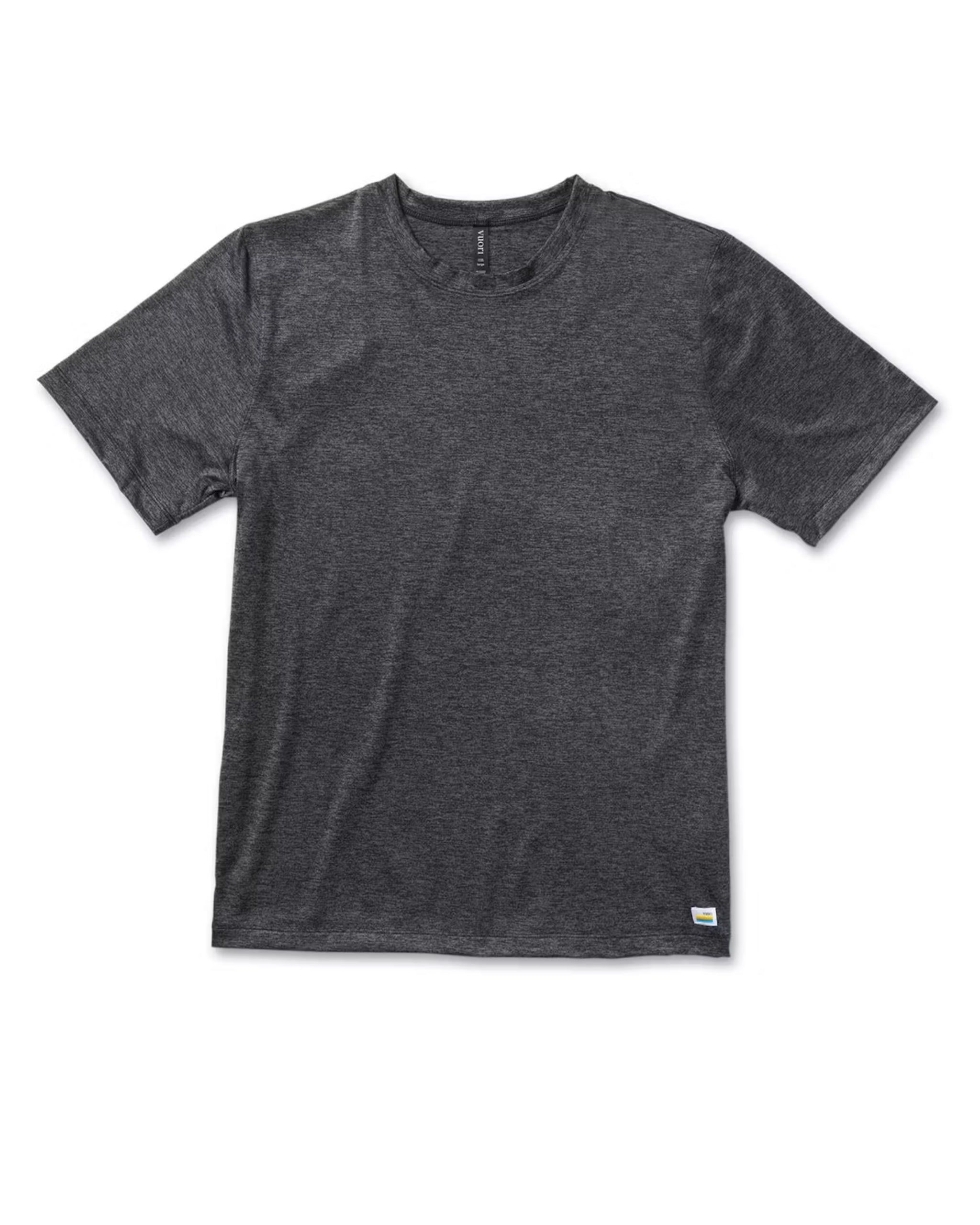 Strato Tech Tee | Charcoal Heather sold by Vuori