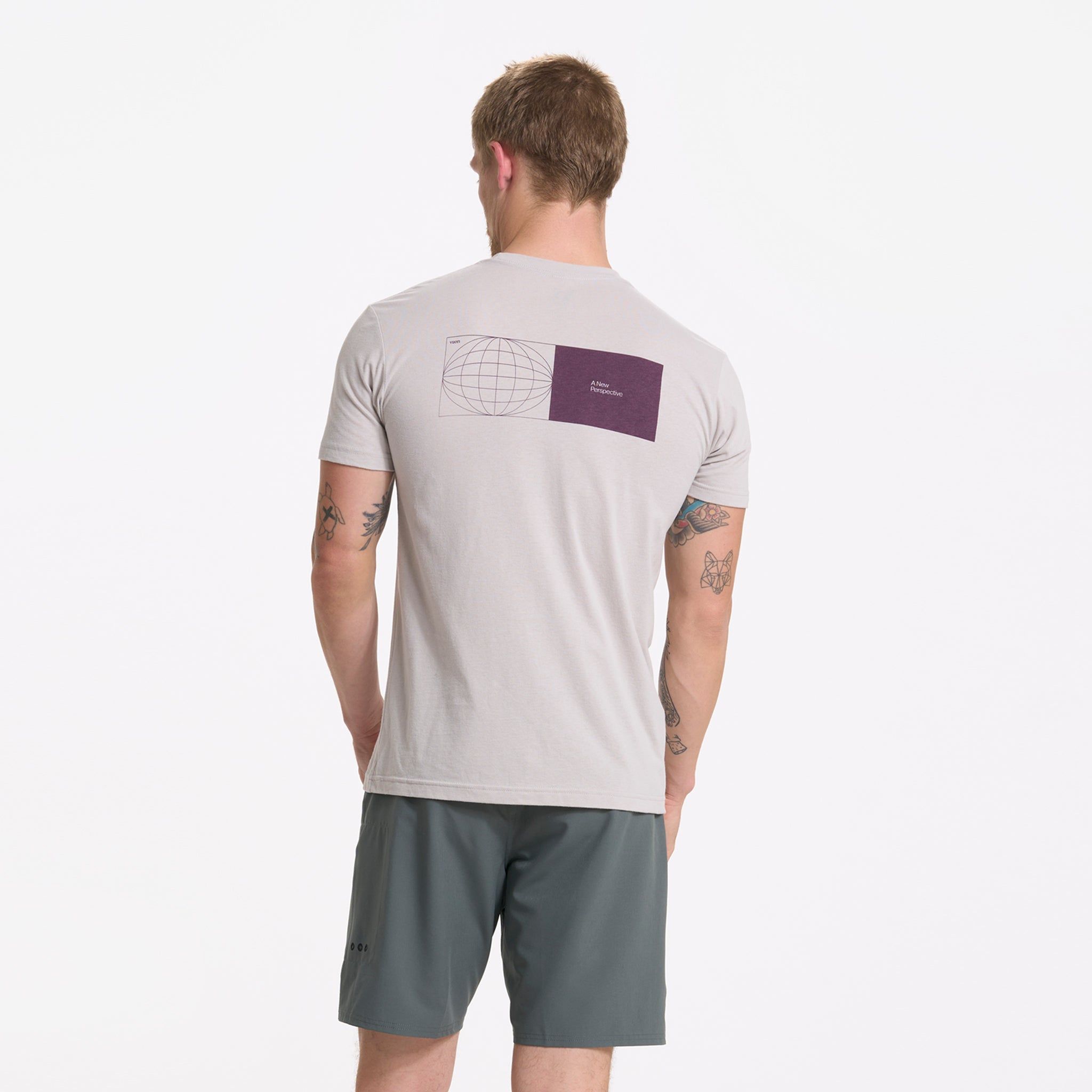Dimension Tee | Light Grey sold by Vuori product image thumbnail 2