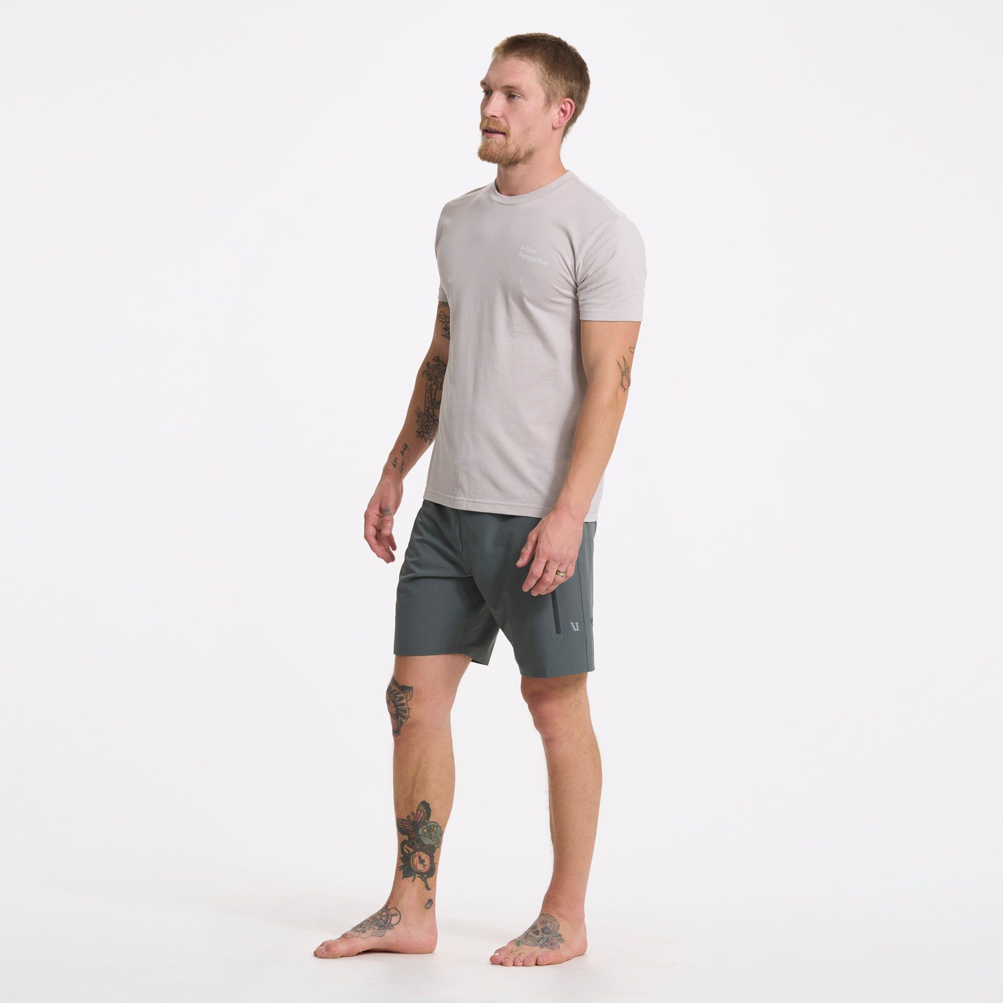 Dimension Tee | Light Grey sold by Vuori product image thumbnail 5