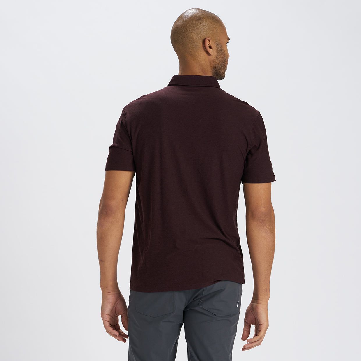 Strato Tech Polo | Oxblood Heather sold by Vuori product image thumbnail 4