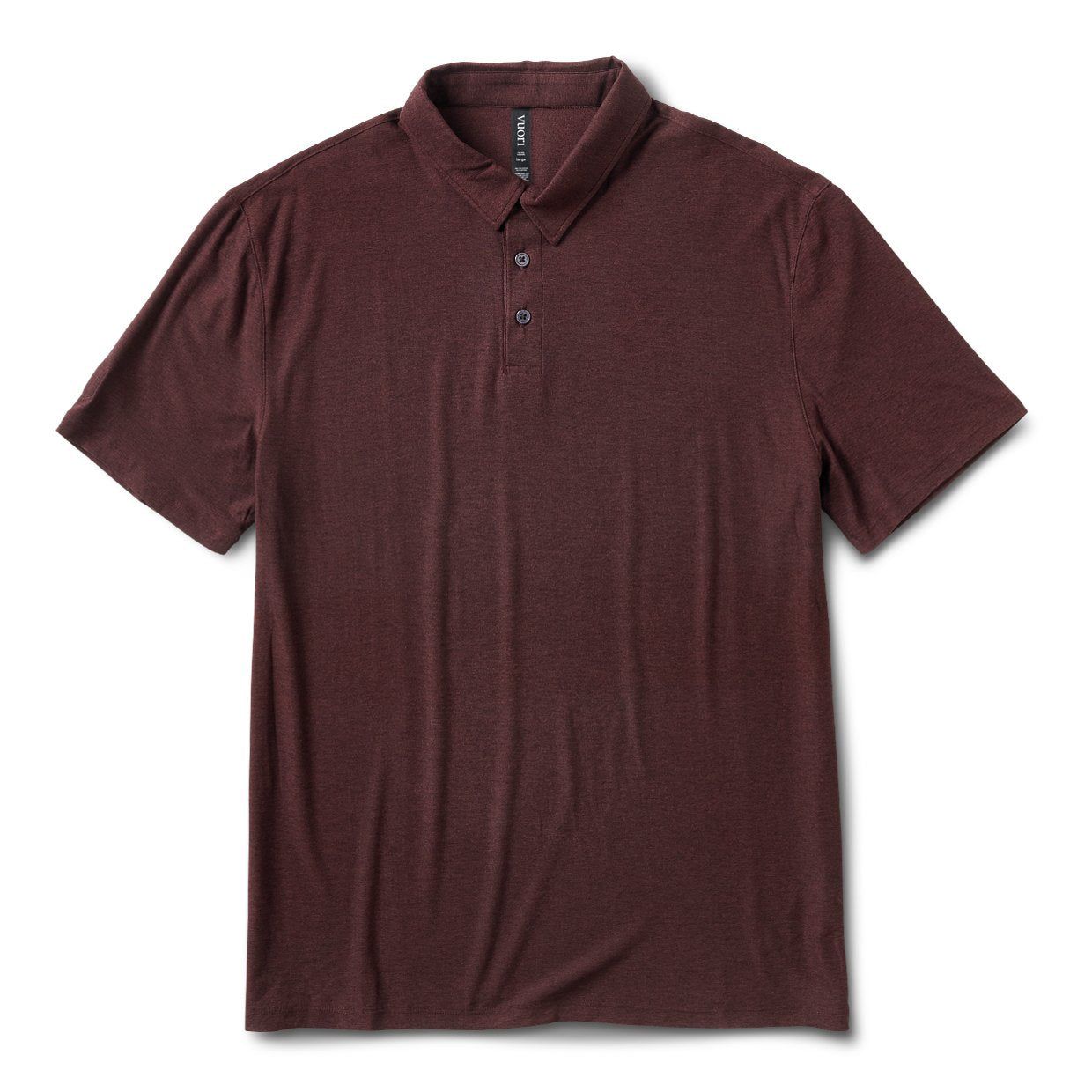 Strato Tech Polo | Oxblood Heather sold by Vuori