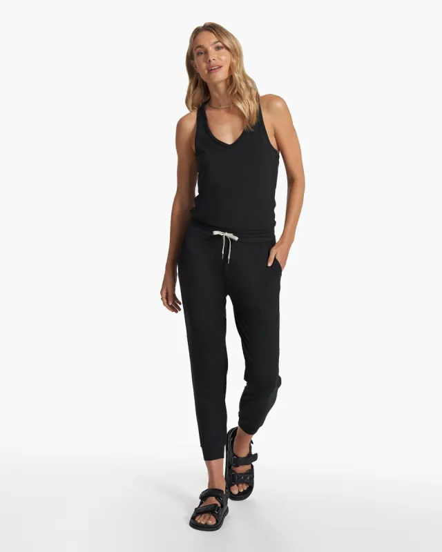 Lux Jumpsuit | Black sold by Vuori