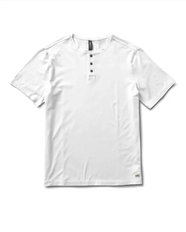 Short-Sleeve Ever Henley | White sold by Vuori