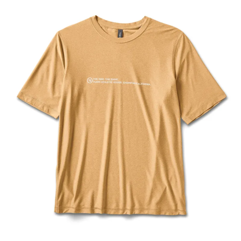 Short Sleeve Uluwatu 23 Water Tee | Dark Golden Heather sold by Vuori
