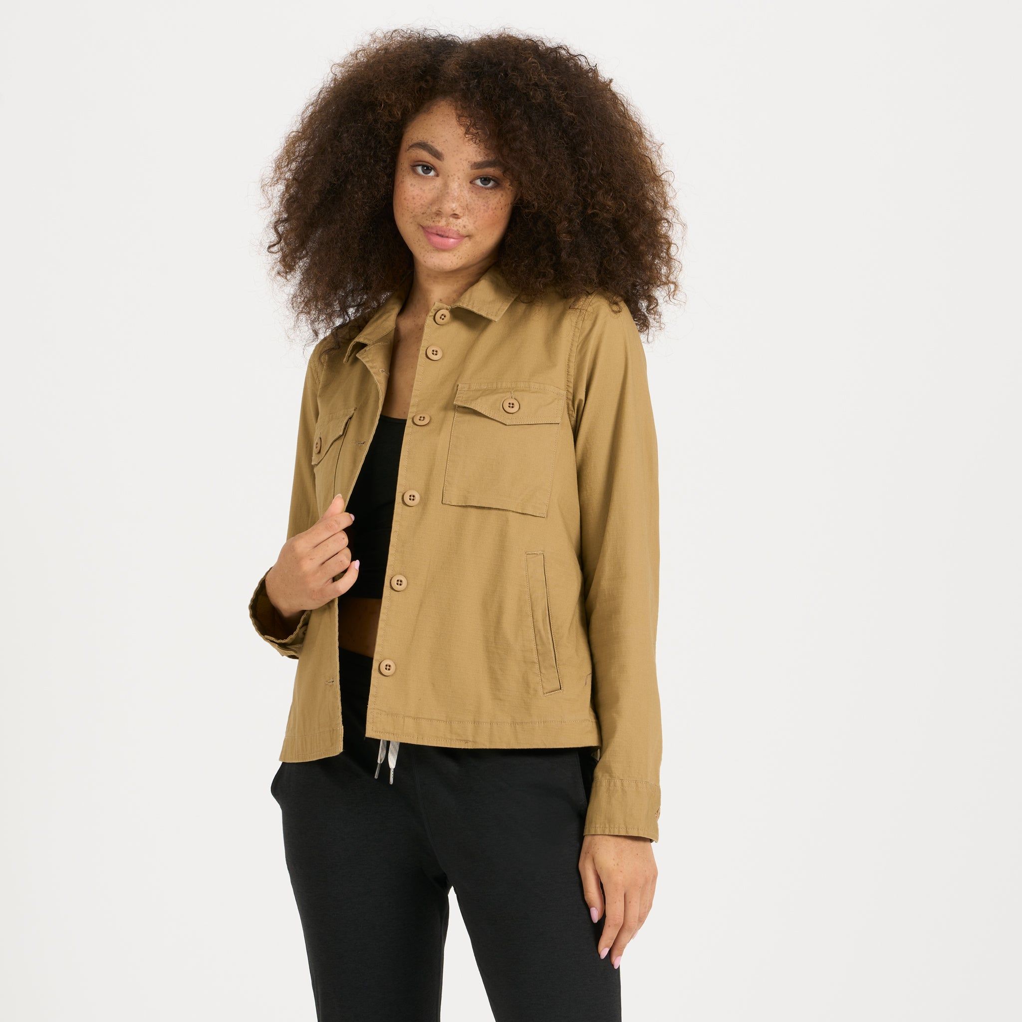 Womens Ripstop Jacket | Wheat sold by Vuori product image thumbnail 3