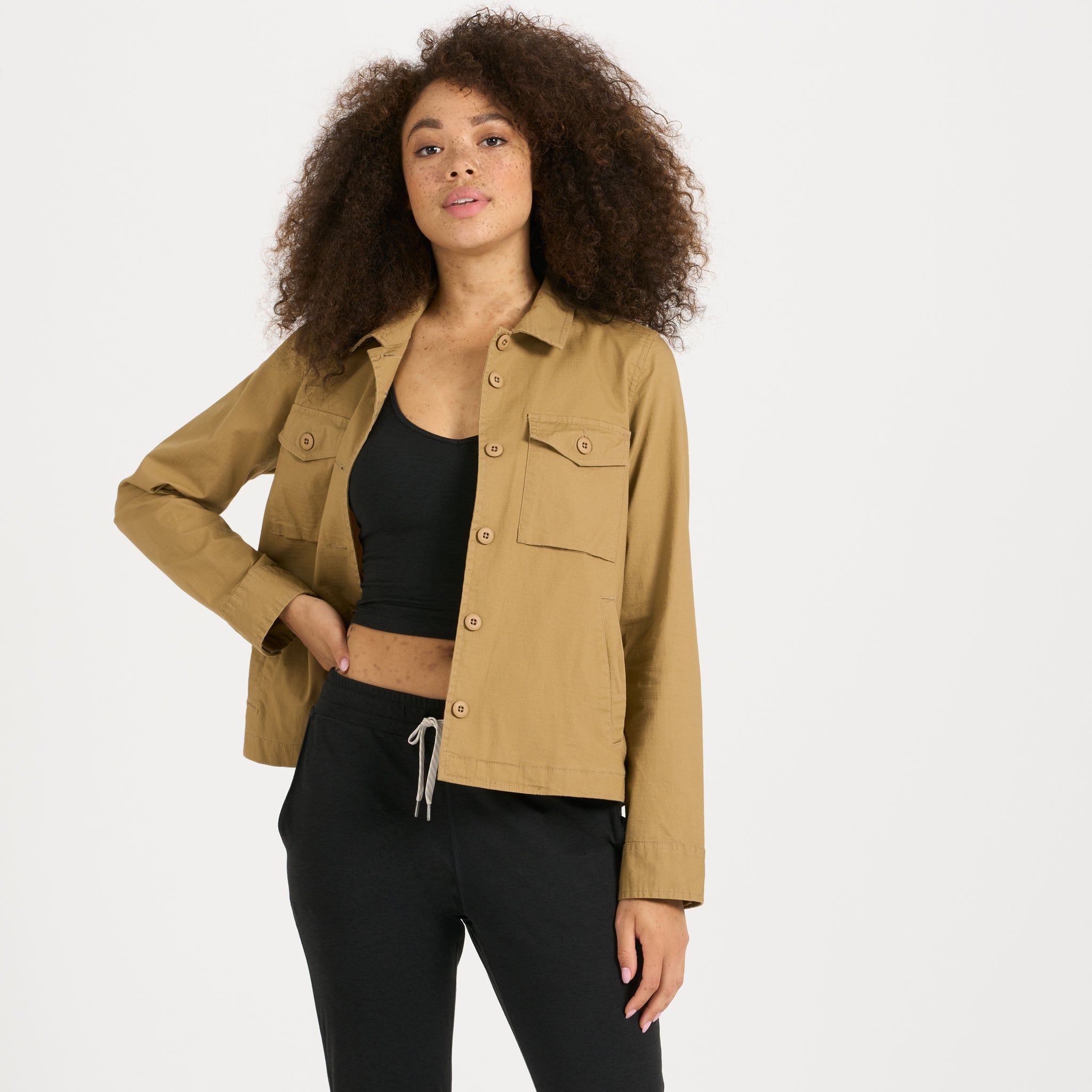 Womens Ripstop Jacket | Wheat sold by Vuori product image thumbnail 2
