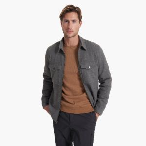 Ridgeline Wool Jacket | Charcoal Heather sold by Vuori