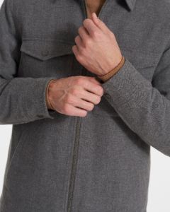 Ridgeline Wool Jacket | Charcoal Heather sold by Vuori