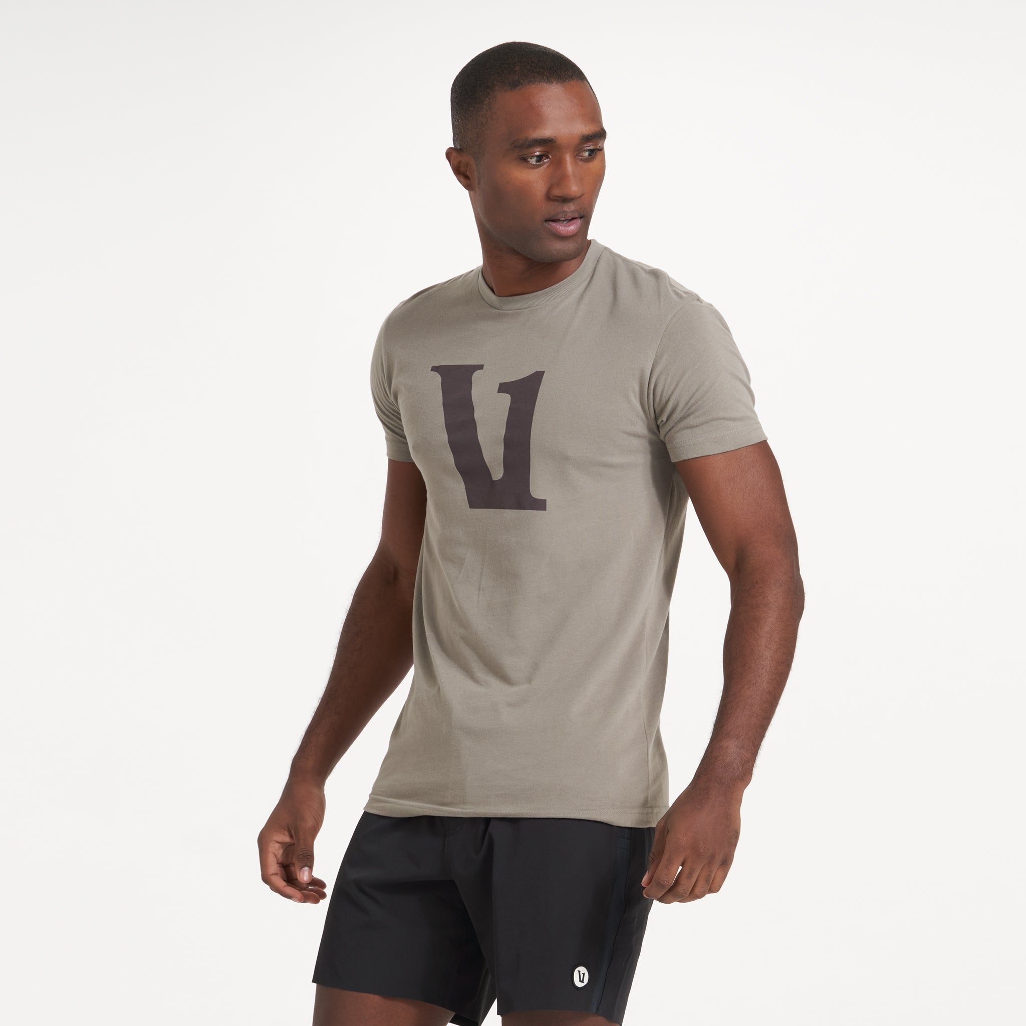 V1 Logo Tee | Cocoa sold by Vuori product image thumbnail 2