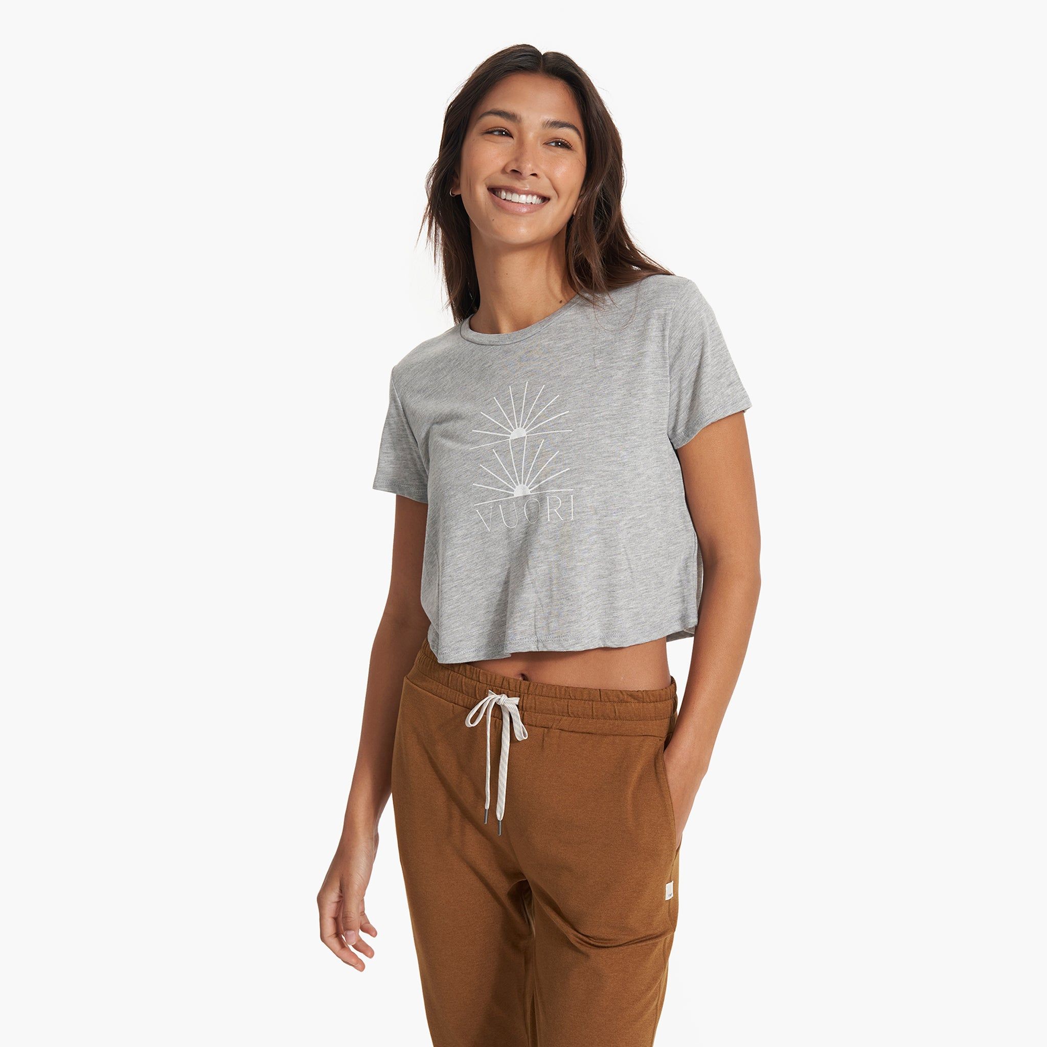 Coast Modern Tee | Heather Grey sold by Vuori product image thumbnail 2