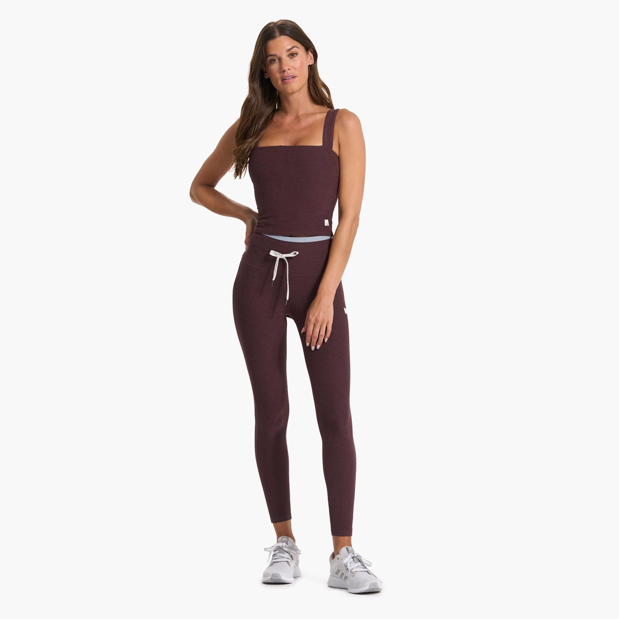 Vibe Elevation Legging | Chestnut Heather sold by Vuori product image thumbnail 4
