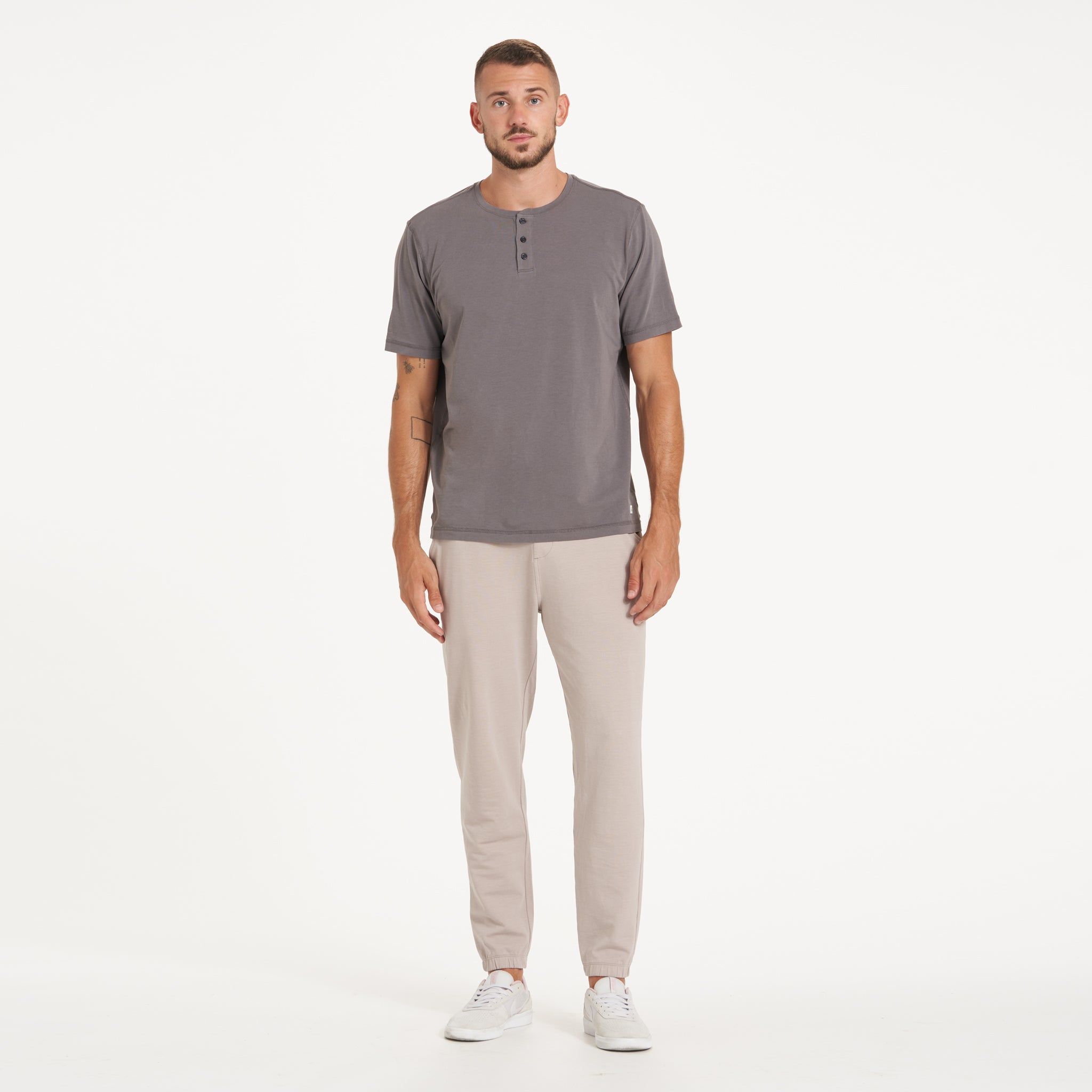 Short-Sleeve Ever Henley | Smoke sold by Vuori product image thumbnail 6
