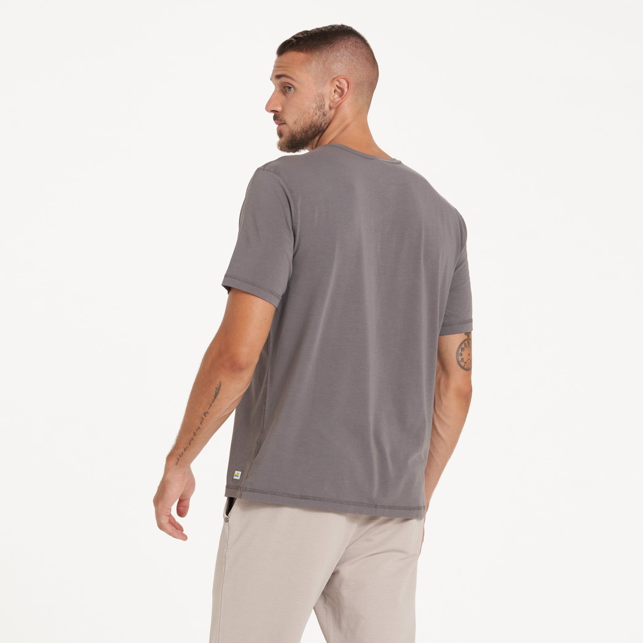 Short-Sleeve Ever Henley | Smoke sold by Vuori product image thumbnail 5