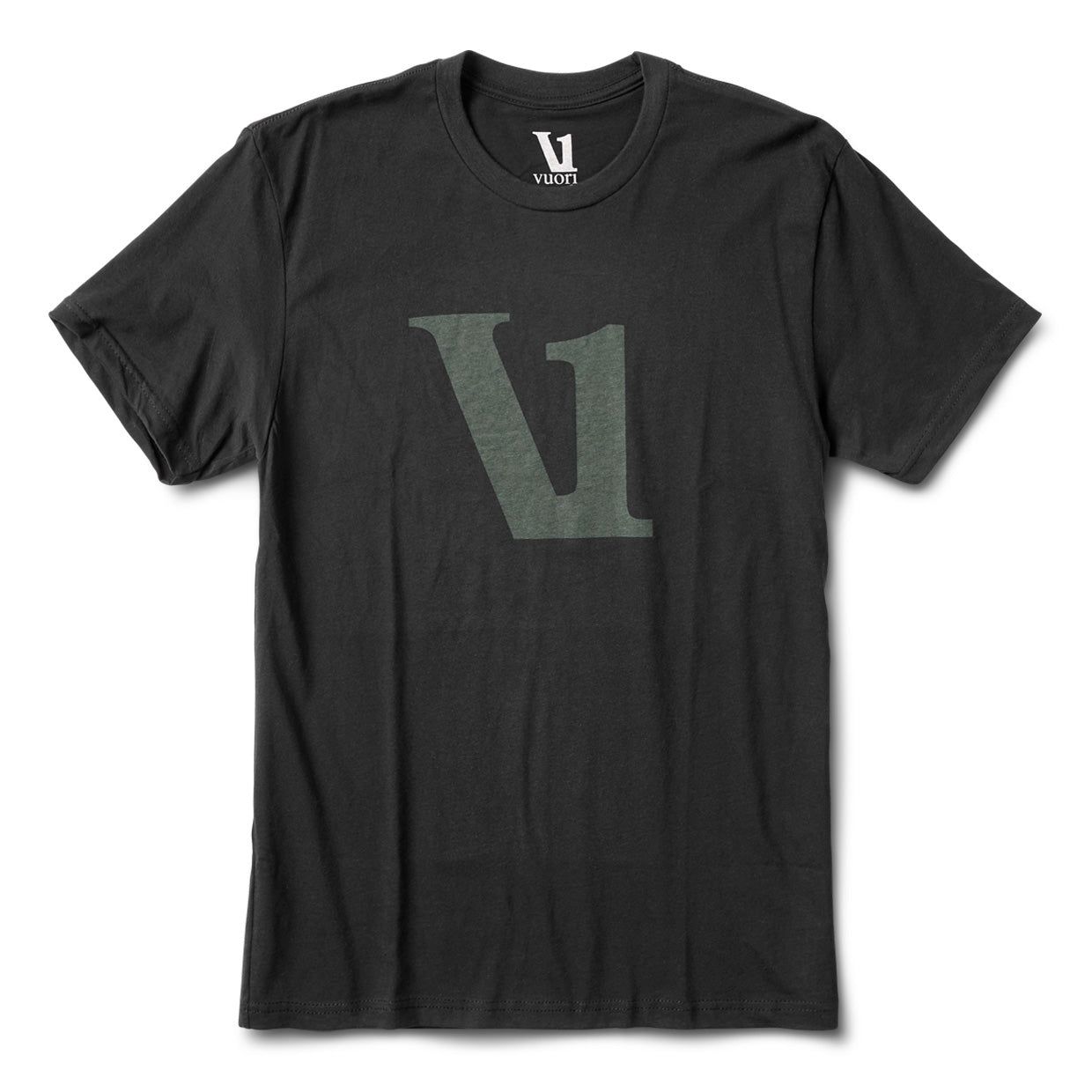 V1 Logo Tee | Black sold by Vuori