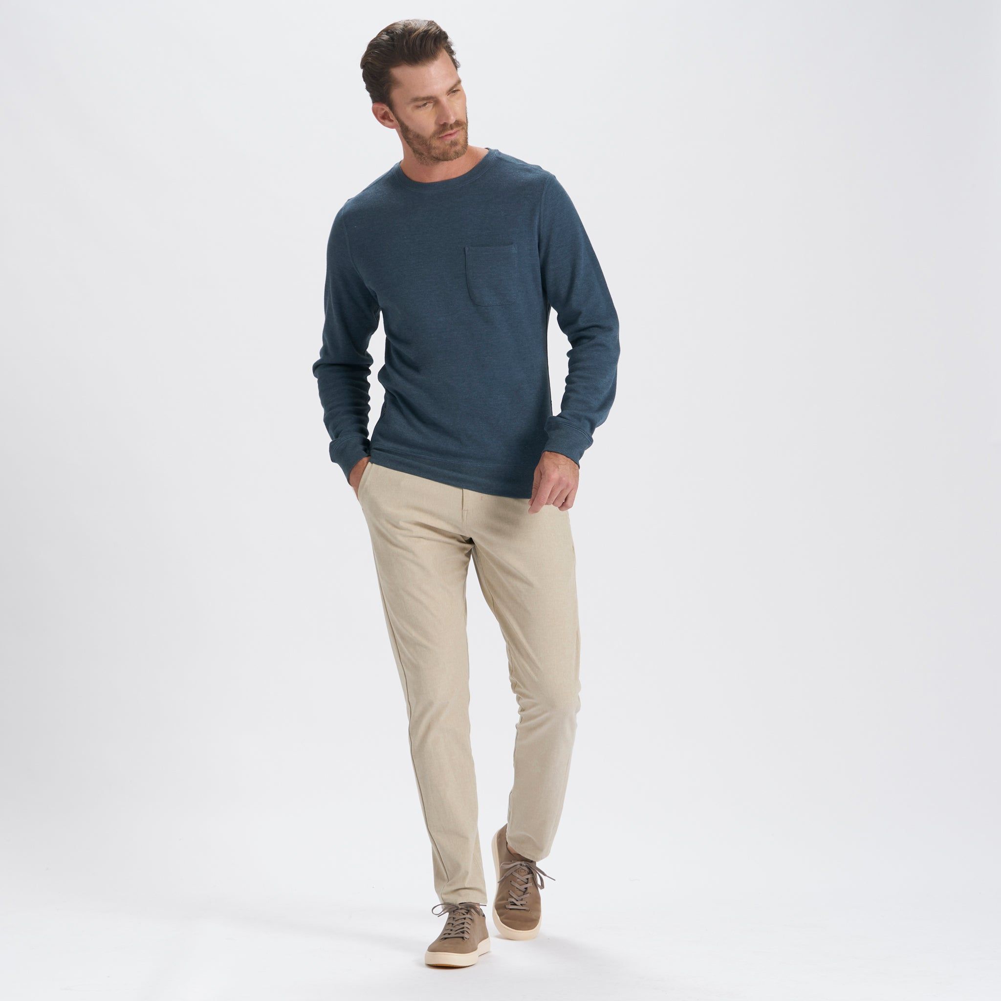 Jeffreys Pullover | Indigo Heather sold by Vuori product image thumbnail 5