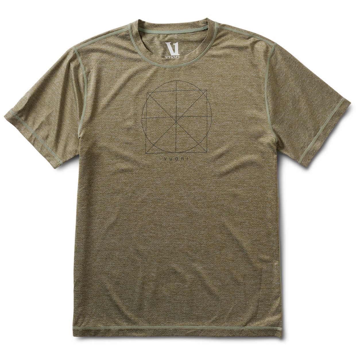 Geo Tech Tee | Army Heather sold by Vuori
