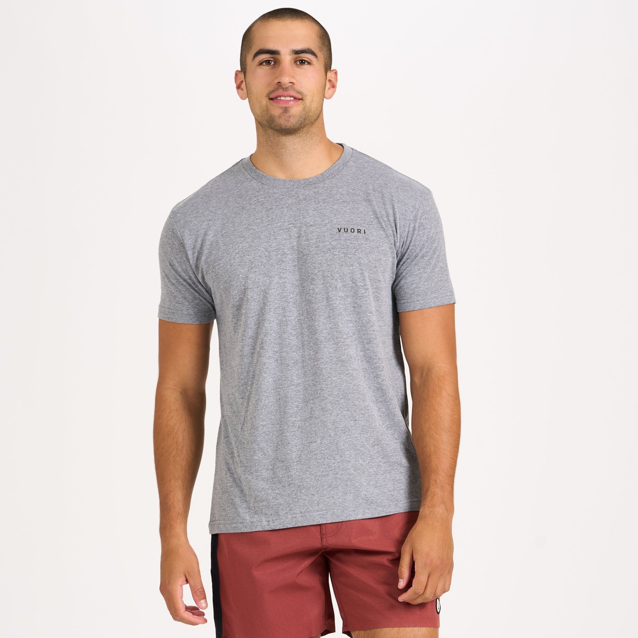 New Perspective Tee | Heather Grey sold by Vuori product image thumbnail 3