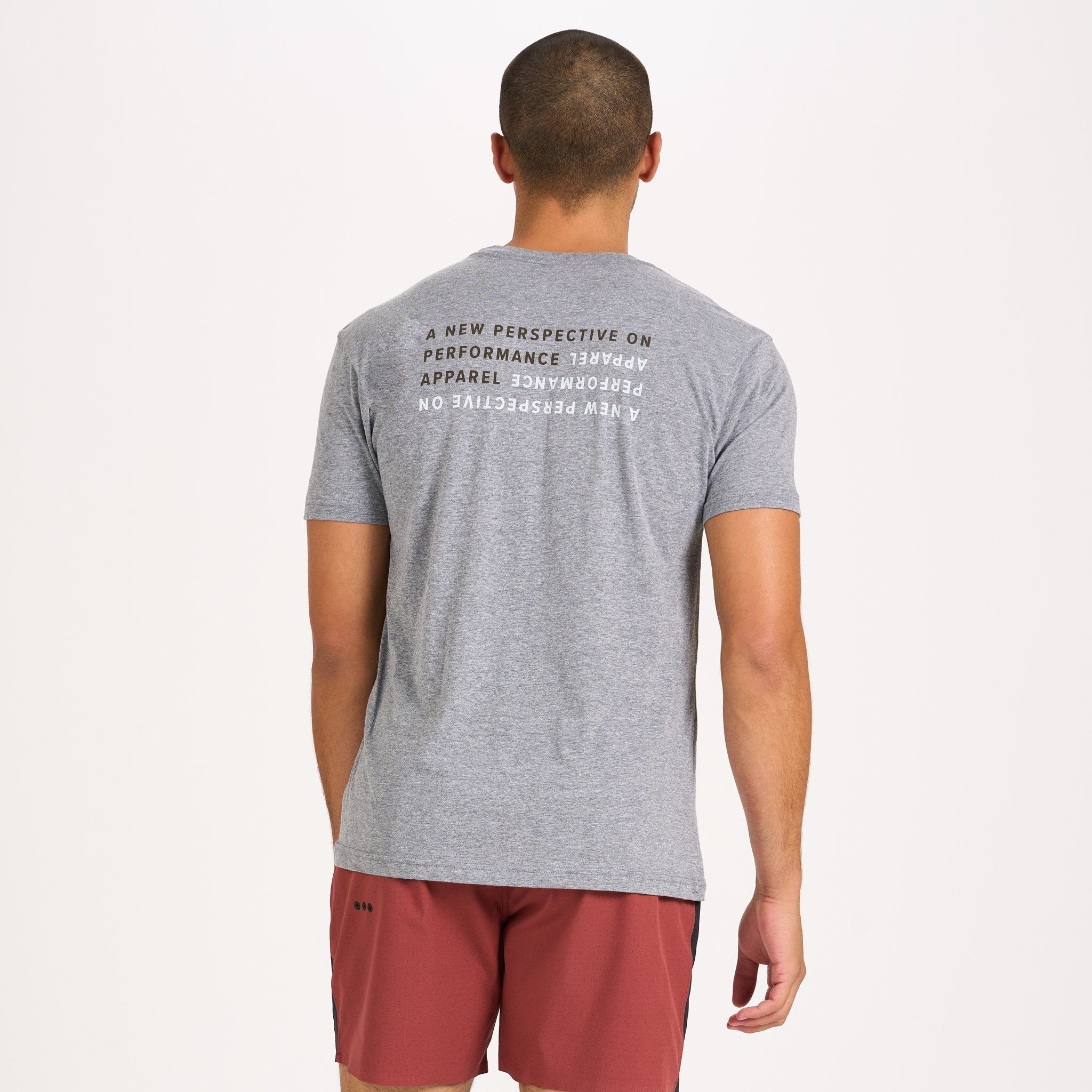 New Perspective Tee | Heather Grey sold by Vuori product image thumbnail 2