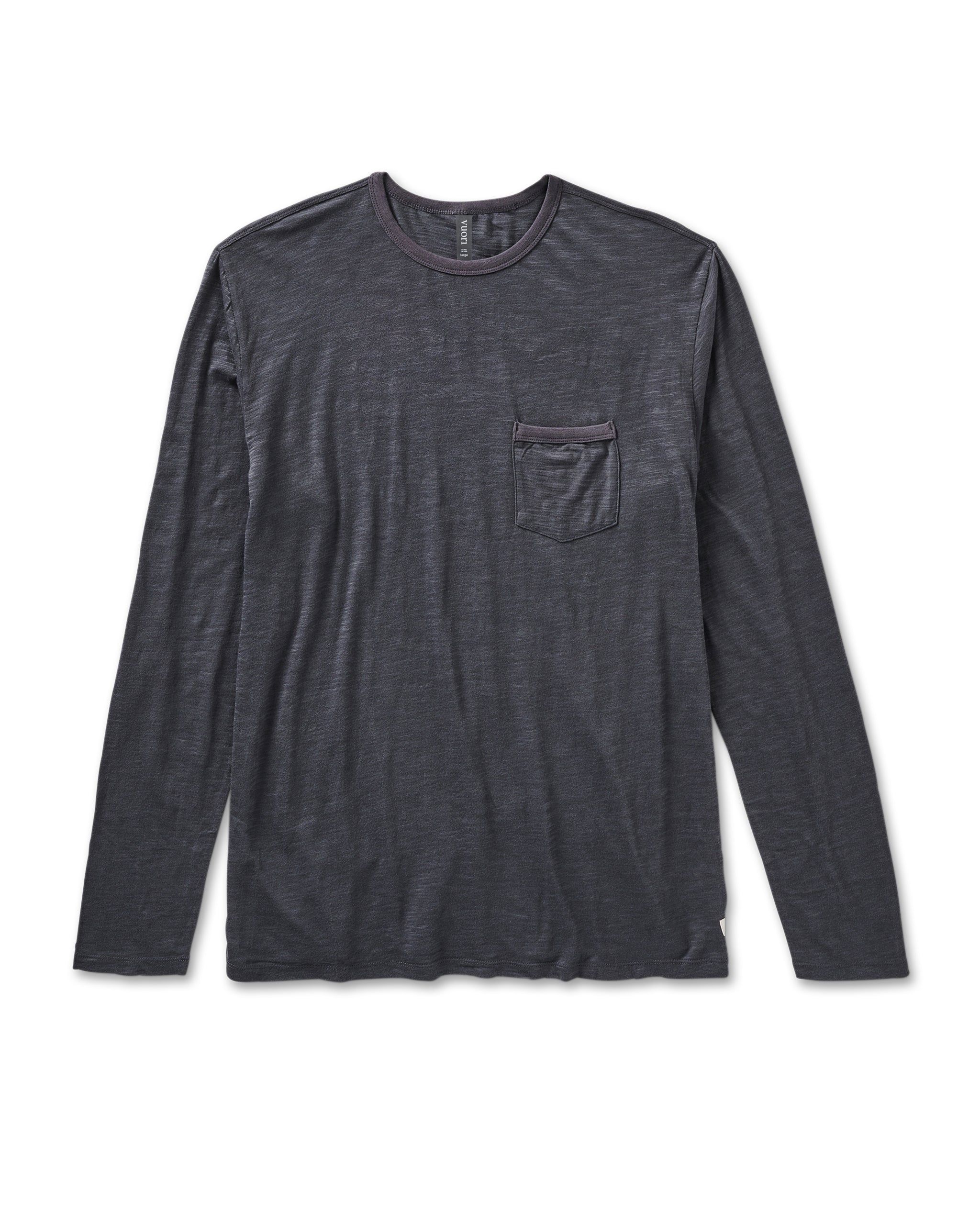 Long-Sleeve Rise Tee | Charcoal sold by Vuori
