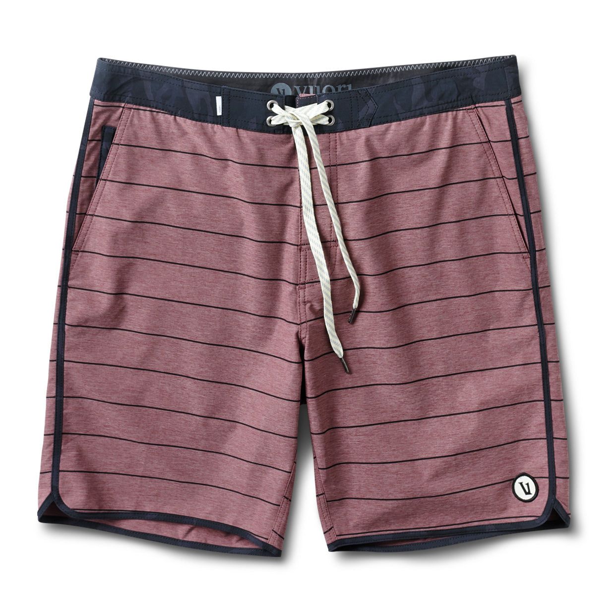 Cruise Boardshort | Fig Stripe sold by Vuori