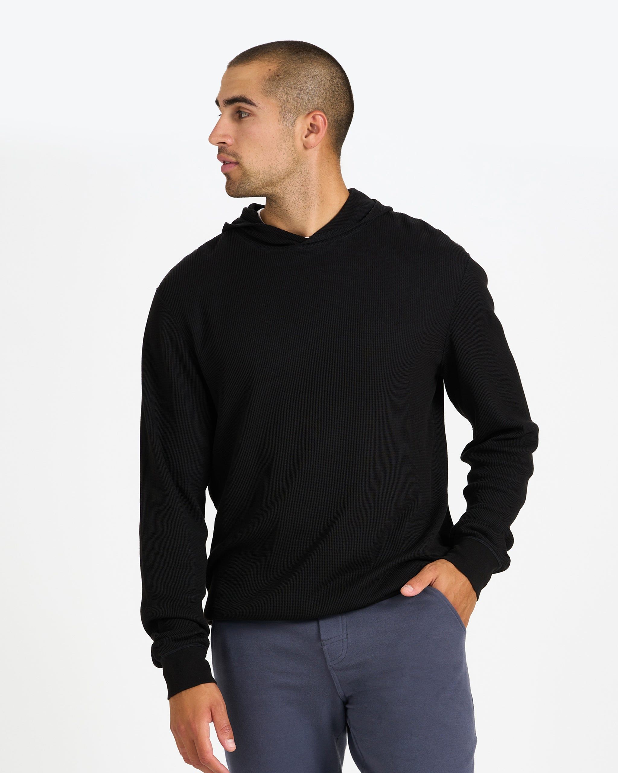 Waffle Hoodie | Black sold by Vuori product image thumbnail 2