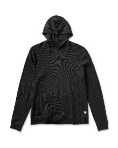 Waffle Hoodie | Black sold by Vuori