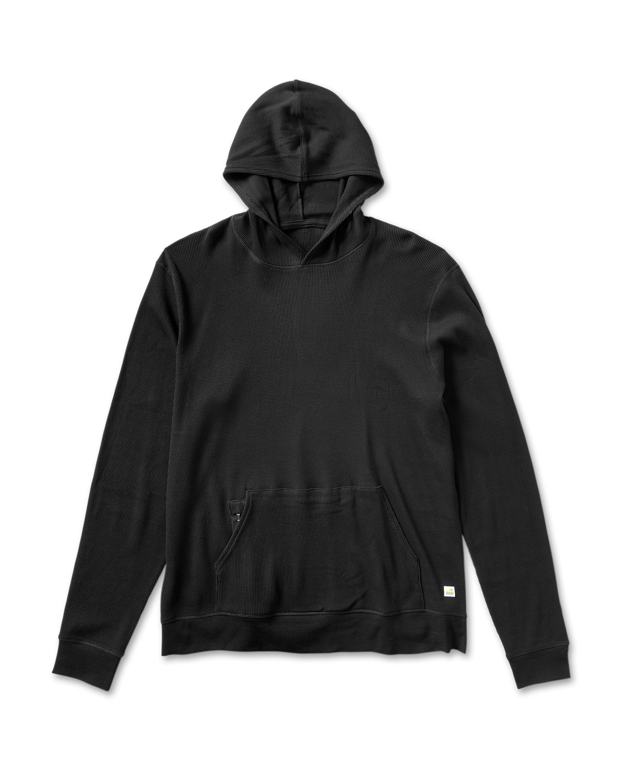 Waffle Hoodie | Black sold by Vuori