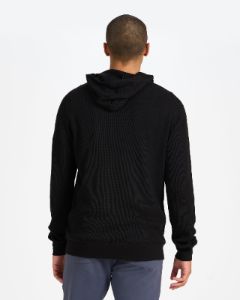 Waffle Hoodie | Black sold by Vuori