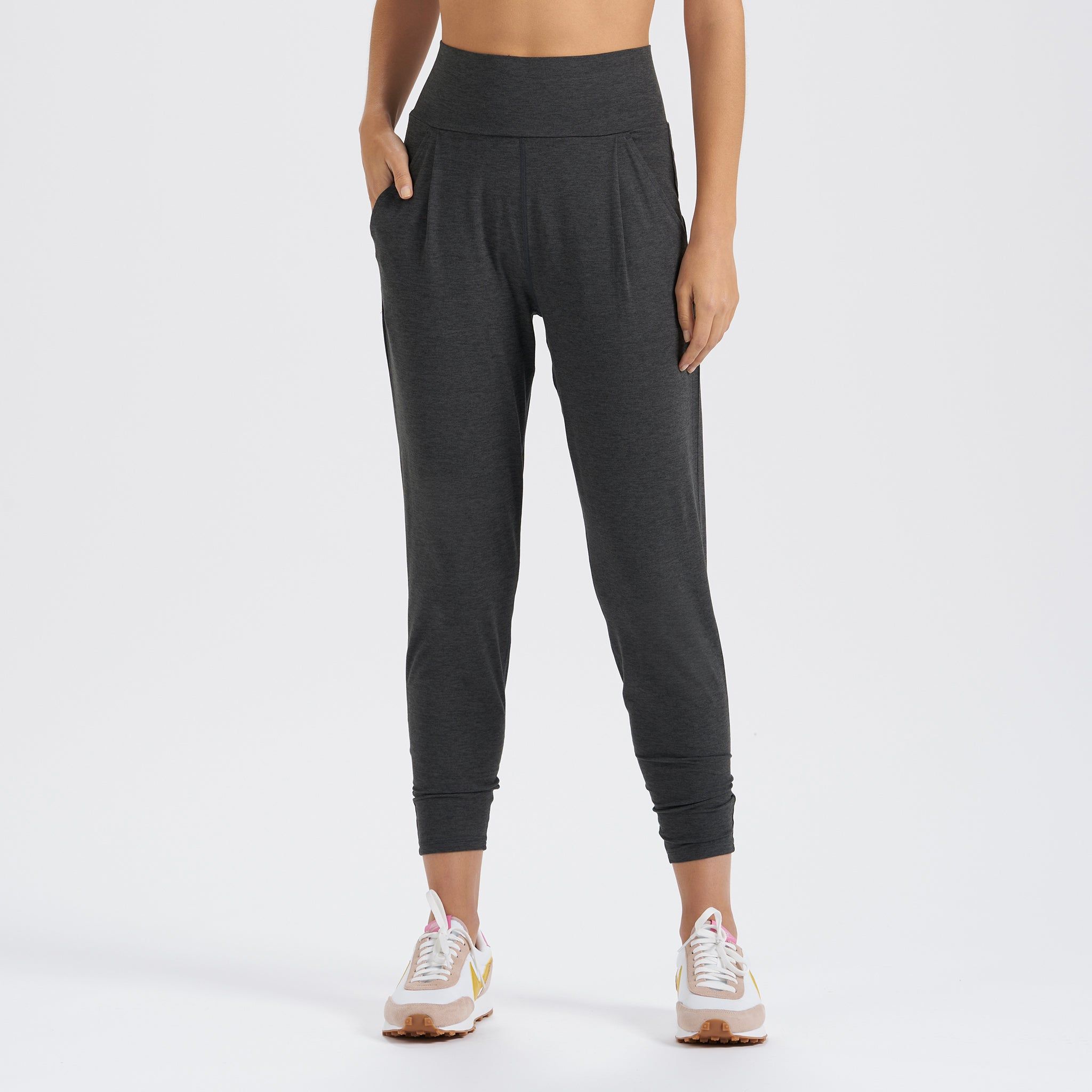 Lux At Ease Pant | Charcoal Heather sold by Vuori