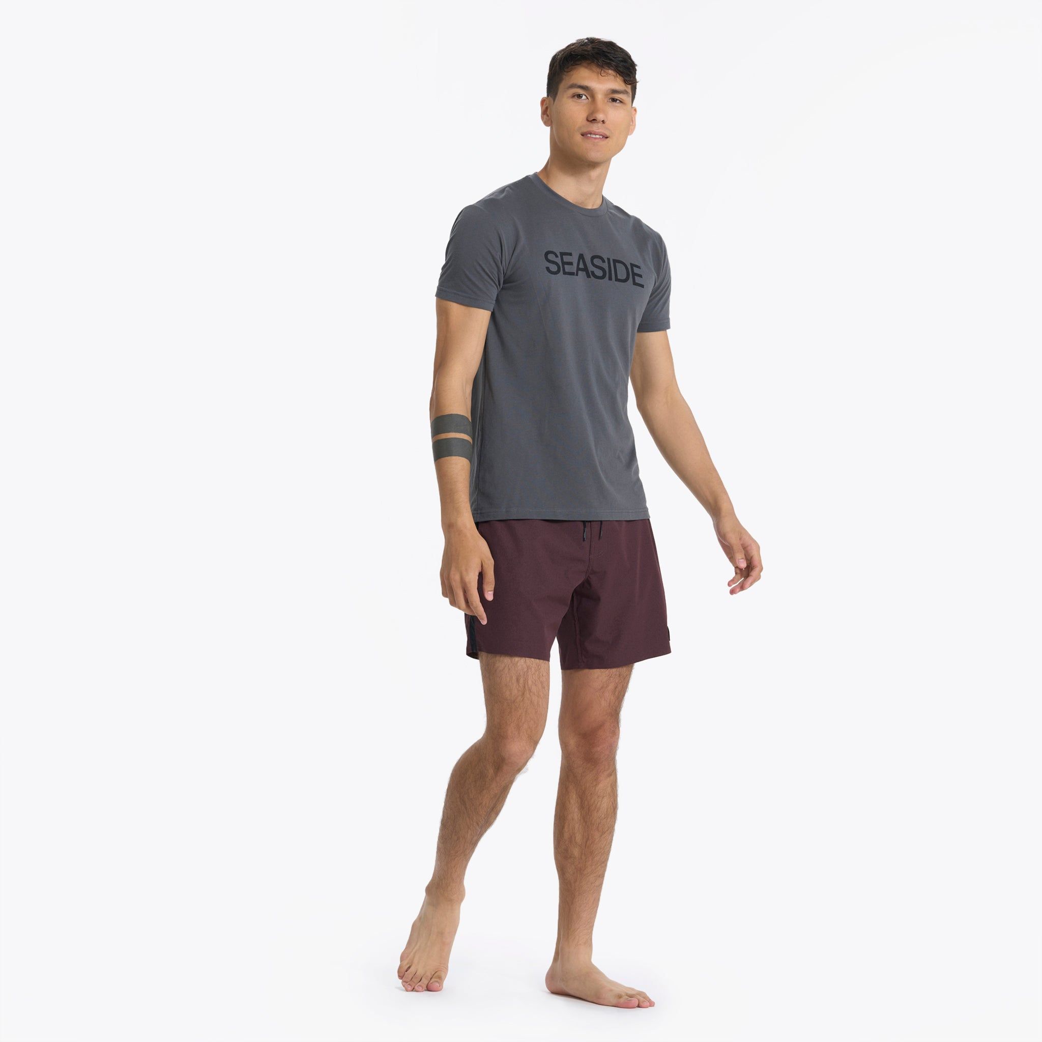 Seaside Tee | Charcoal sold by Vuori product image thumbnail 5