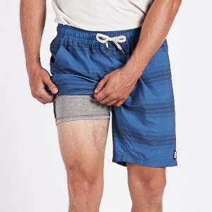 Kore Short | Sea Charcoal Stripe sold by Vuori