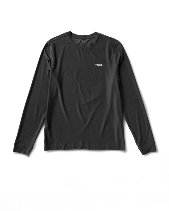 Long-Sleeve Uluwatu 2.0 Water Tee | Black Heather sold by Vuori