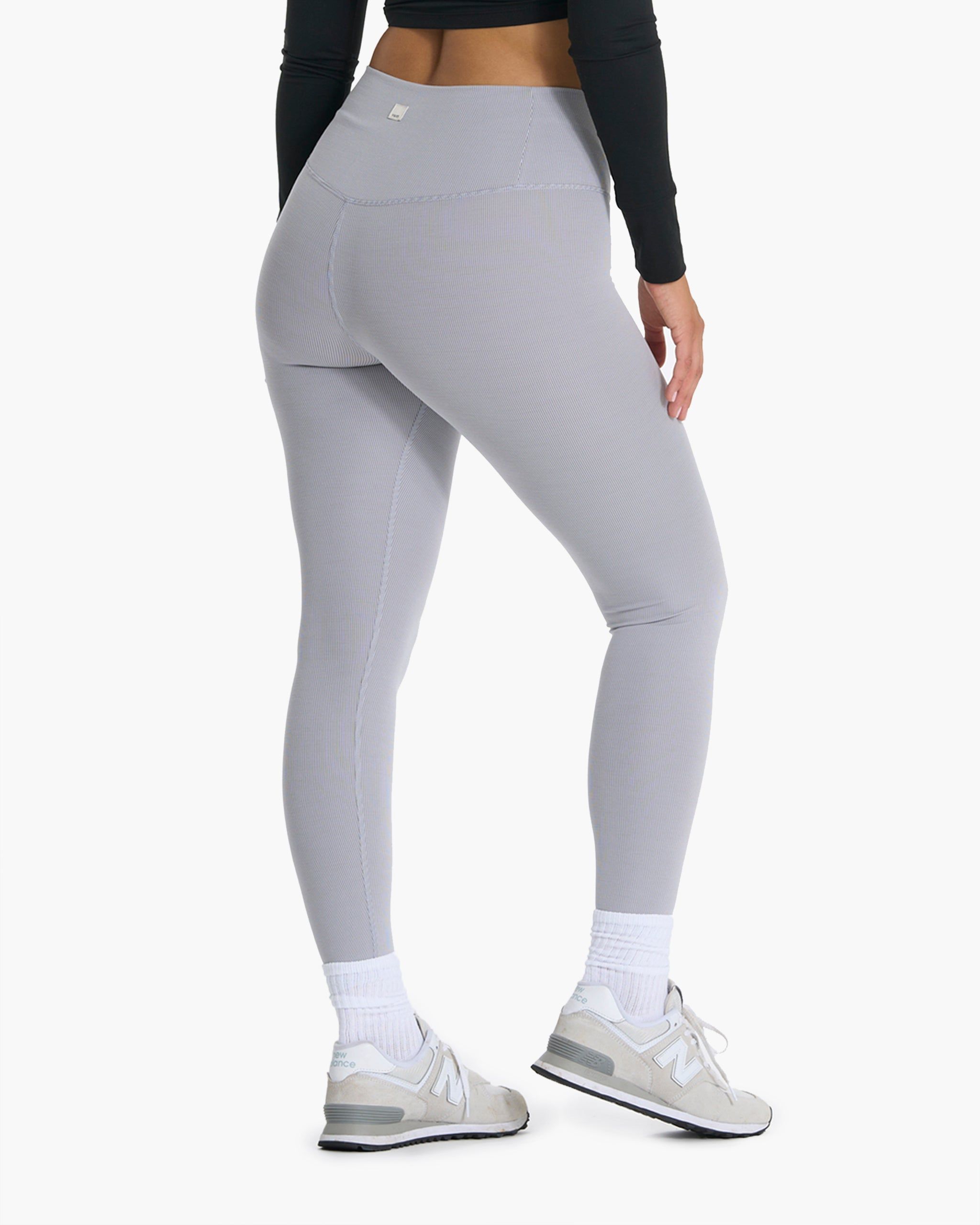 Lux Rib Studio Legging | Pale Grey Heather sold by Vuori product image thumbnail 9