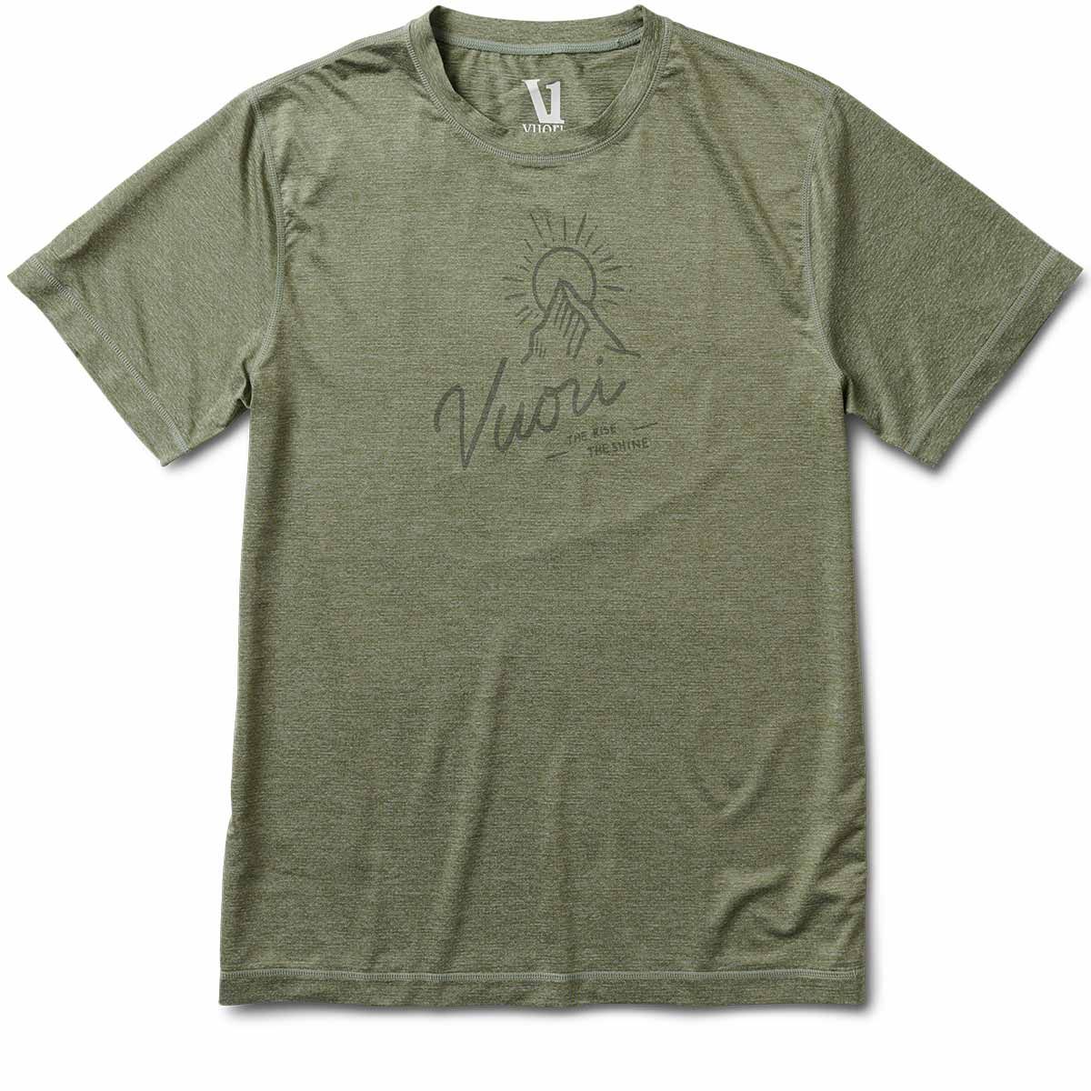 Vuori Peak Tech Tee | Army Heather sold by Vuori