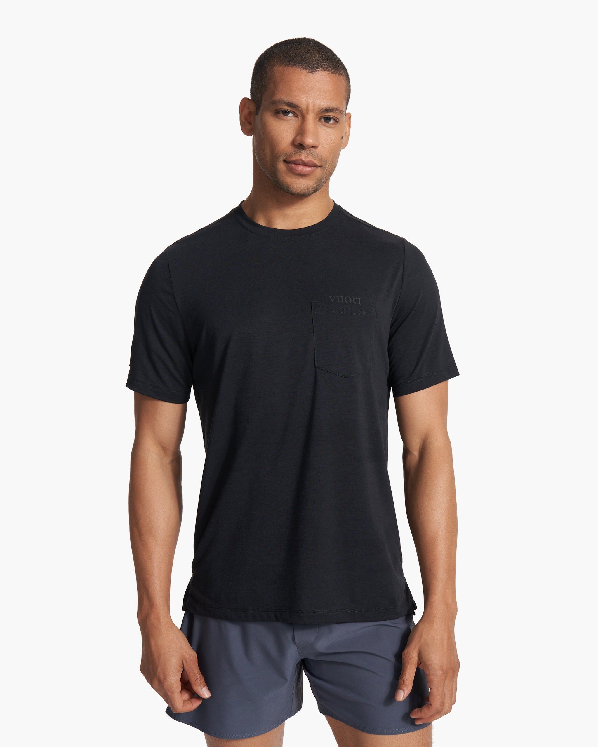 Current Pocket Tee | Black sold by Vuori product image thumbnail 2